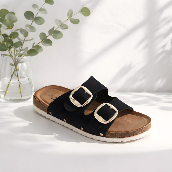 Wygodne buty z klamrą Kapcie Domowe Damskie